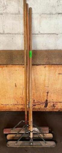 (3) - SHOP BROOMS