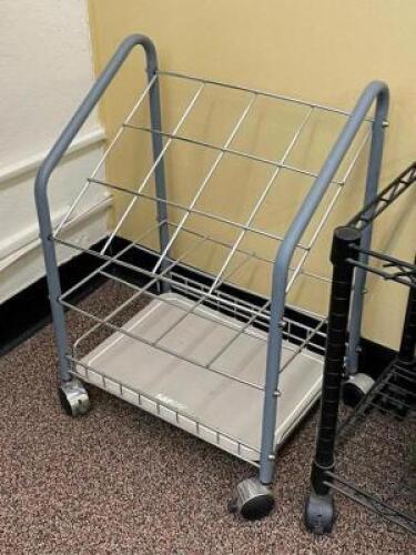 ROLLING FILE CABINET AND WHITE BOARD SET
