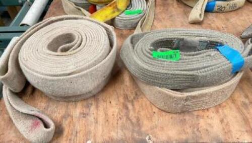 (4) - ASSORTED TOW STRAPS