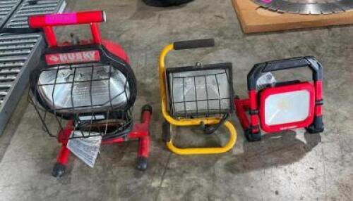 (3) ASSORTED WORK LIGHTS AS SHOWN