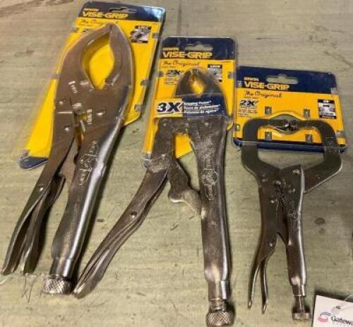 (3) - IRWIN ORIGINAL VISE GRIPS