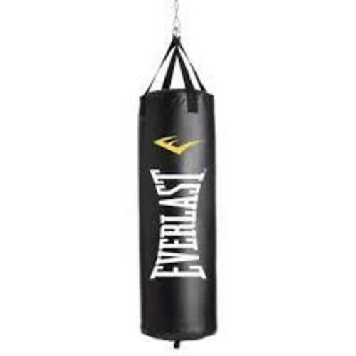 DESCRIPTION: (1) PUNCHING BAGBRAND/MODEL: EVERLAST #484148INFORMATION: BROWNRETAIL$: $259.99&nbsp;SIZE: 100 LBQTY: 1