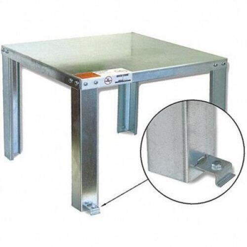 DESCRIPTION: (1) WATER HEATER STAND BRAND/MODEL: GRAINGER #13G658 INFORMATION: STEEL RETAIL$: $80.45 EA SIZE: 16"H, 600LB LIMIT QTY: 1