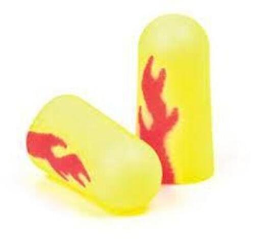 DESCRIPTION: (2) DISPOSABLE CORDED EAR PLUGS BRAND/MODEL: 3M #311-1252 INFORMATION: YELLOW WITH FLAMES RETAIL$: $58.99 PER BOX OF 200 SIZE: 200 PACKS