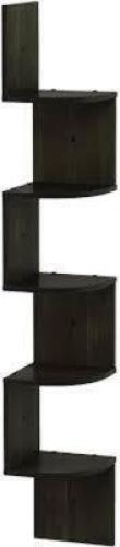 DESCRIPTION: (1) 5 TIER CORNER SHELF BRAND/MODEL: FURINNO #16122 INFORMATION: BLACK RETAIL$: $20.00 EA QTY: 1