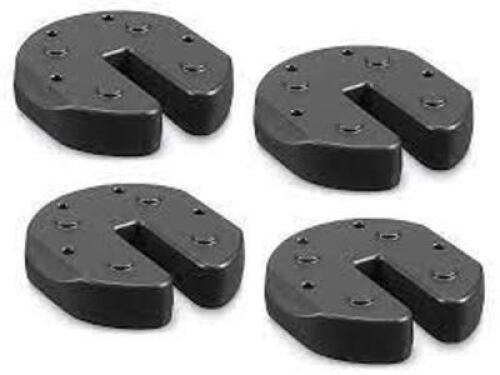DESCRIPTION: (1) SET OF (4) CANOPY WEIGHTS BRAND/MODEL: ULINE #H-8015 INFORMATION: BLACK RETAIL$: $40.00 EA SIZE: 40 LB QTY: 1
