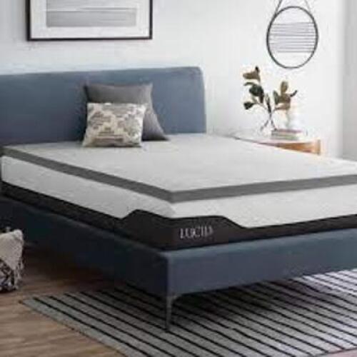 DESCRIPTION: (1) BAMBOO CHARCOAL MEMORY FOAM MATTRESS TOPPER BRAND/MODEL: LUCID #WMLU20CK30BT INFORMATION: 2" RETAIL$: $50.00 EA SIZE: CAL KING QTY: 1