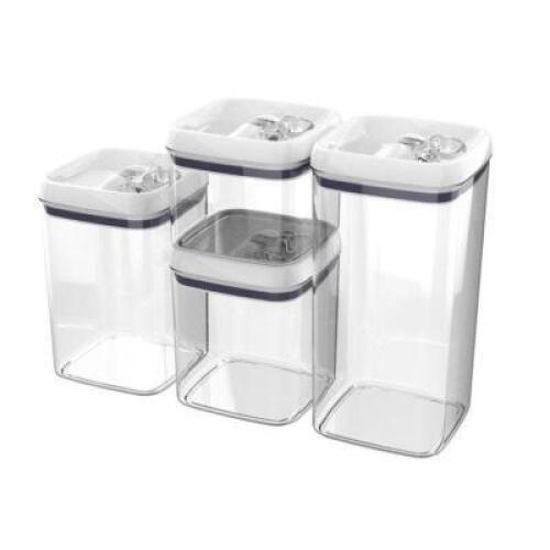 DESCRIPTION: (1) LIP TIGHT (4) PC. CONTAINER SET BRAND/MODEL: BETTER HOMES AND GARDENS 54020 RETAIL$: 29.98 QTY: 1
