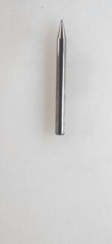 DESCRIPTION: (4) SOLID CARBIDE STUB END MILLAS BRAND/MODEL: HARVEY TOOL 14020 RETAIL$: $20.80 EA SIZE: 0.20" DIA 1/8" SD .030" LOC QTY: 4