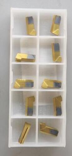 DESCRIPTION: (40) CARBIDE ECLIPSE CUTOFF INSERTS BRAND/MODEL: CLAPP& HANEY CS187N-CHPM RETAIL$: $18.87 PER INSERT QTY: 40