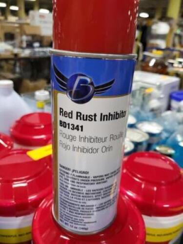 DESCRIPTION: (6) RUST INHIBITOR SPRAY PAINT BRAND/MODEL: CLASS C SOLUTIONS #BD1341 INFORMATION: RED RETAIL$: $12.34 EA SIZE: 12 OZ QTY: 6