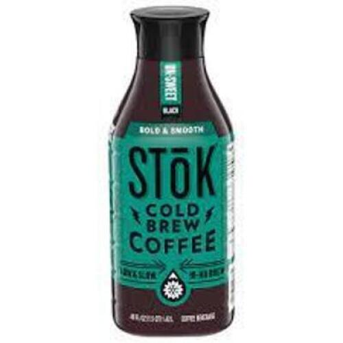 DESCRIPTION: (6) BOTTLES OF COLD BREW COFFEE BRAND/MODEL: STOK INFORMATION: UN-SWEET RETAIL$: $3.91 EA QTY: 6