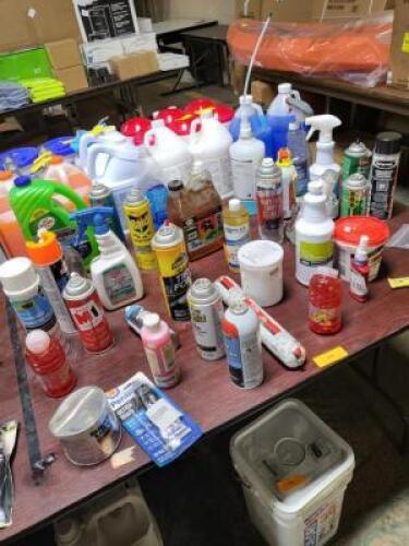 DESCRIPTION: (1) MISC TABLE OF CHEMICALS QTY: 1
