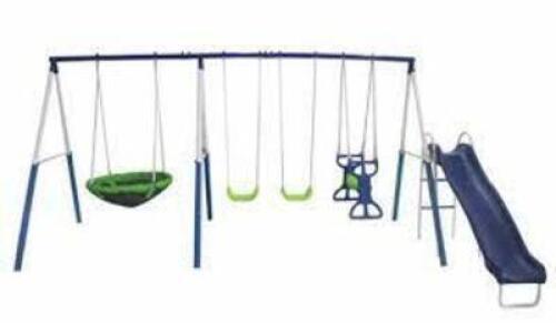 DESCRIPTION: (1) OUTDOOR PLAYGROUND BACKYARD KIDS PLAYSETBRAND/MODEL: ALLSTAR #76208RETAIL$: $408.00&nbsp;QTY: 1