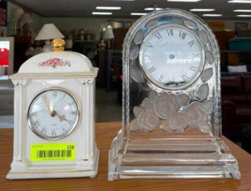 (2) SMALL DECORATIVE CLOCKS