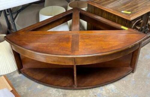 WOODEN CORNER COFFEE TABLE