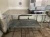 DESCRIPTION: 60" X 30" STAINLESS PREP TABLE SIZE: 60" X 30" LOCATION: STORE FRONT QTY: 1 - 3