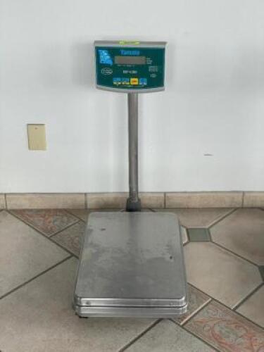 DESCRIPTION: YAMATO DP 6900 RECEIVING SCALE SIZE: MISSING POWER CORD LOCATION: FRONT QTY: 1