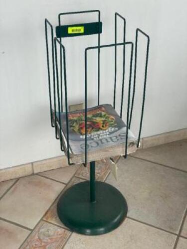 DESCRIPTION: 3 FT. NEWSPAPER DISPLAY RACK LOCATION: FRONT QTY: 1
