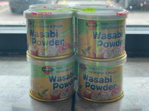DESCRIPTION: (6) - CANS OF WASABI POWDER SIZE: SOLD AS SET LOCATION: FRONT QTY: 1