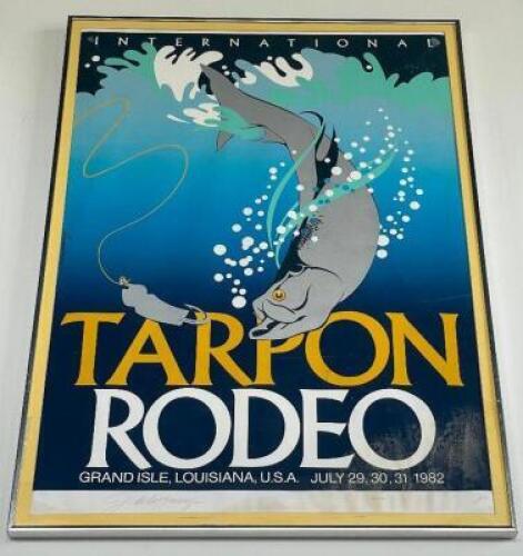 DESCRIPTION: 32" FRAMED TARPON RODEO PRINT LOCATION: FRONT QTY: 1