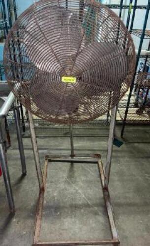 DESCRIPTION: 20" FAN W/ METAL STAND SIZE: 20" LOCATION: WAREHOUSE QTY: 1