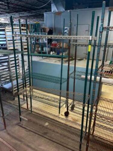 DESCRIPTION: 48" X 12" FOUR TIER WIRE SHELF SIZE: 48" X 12" X 72" LOCATION: WAREHOUSE QTY: 1