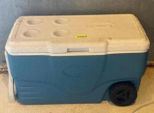 DESCRIPTION: COLEMAN ROLLING COOLER LOCATION: WAREHOUSE QTY: 1