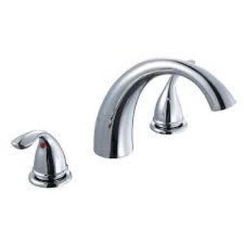 NAME: Glacier Bay Builders 2-Handle Deck-Mount Roman Tub Faucet in Chrome
