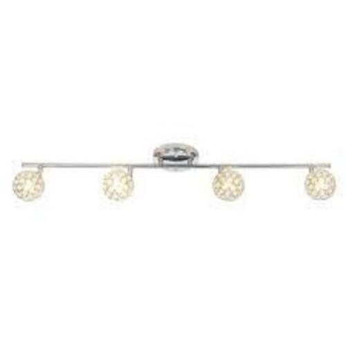 NAME: HAMPTON BAY 4-Light Chrome Fixed Track Lighting Kit Bar