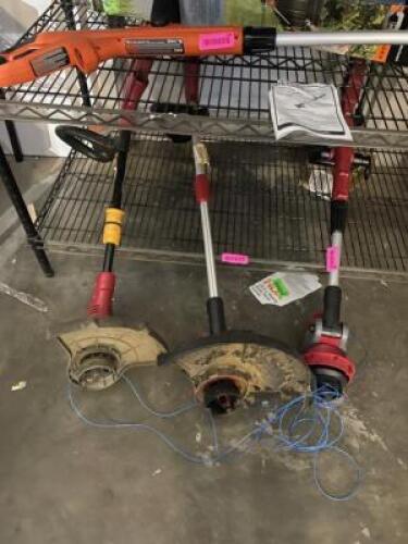 NAME: (3 PACK) CRAFTSMAN CORDED STRING TRIMMERS (USED)