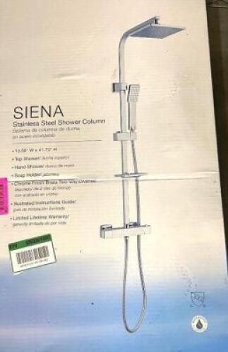 NAME: MEDITTERANEO Siena 1-spray 7.87 in. Dual Shower Head and Handheld Shower Head in Stainless Steel