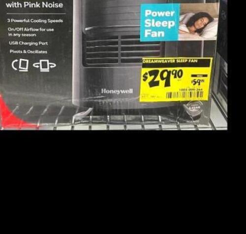 NAME: HONEYWELL DREAM WEAVER SLEEP FAN WITH PINK NOISE