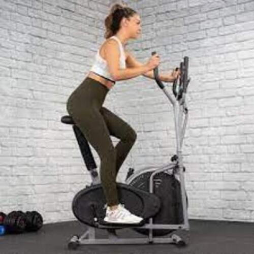 NAME: 2 IN 1 Elliptical Fan Bike Dual Cross Trainer Machine Exercise Workout Home Gym