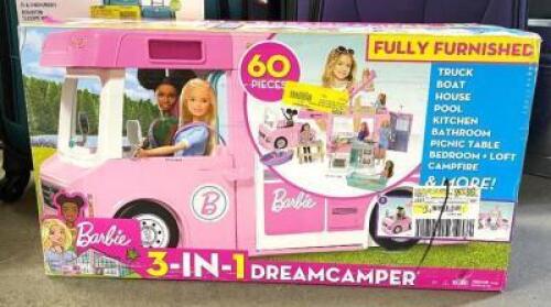 NAME: BARBIE 3 IN 1 DREAM CAMPER PLAY SET