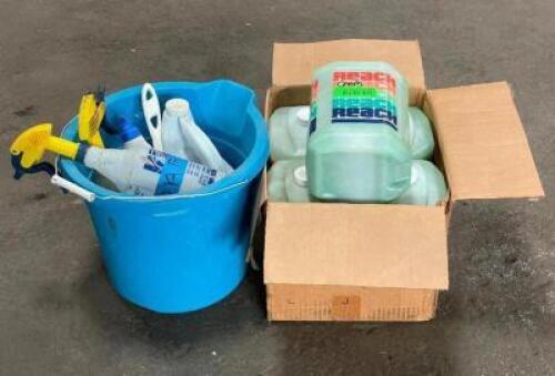 LARGE ASSORTMENT OF CLEANING SUPPLIES AND MATERIALS