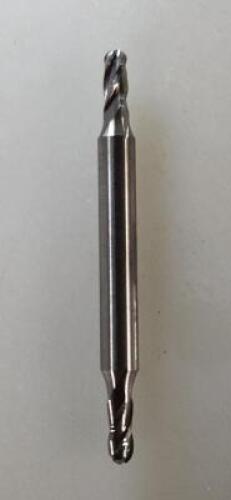 (1) SOLID CARBIDE DOUBLE END BALL END MIL