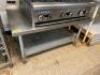 DESCRIPTION: 4' STAINLESS STEEL EQUIPMENT STAND SIZE: 48"X30"X25" QTY: 1 - 3