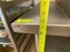 DESCRIPTION: 4' STAINLESS STEEL EQUIPMENT STAND SIZE: 48"X30"X25" QTY: 1 - 6