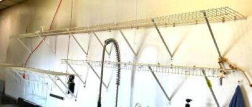 DESCRIPTION: WALL MOUNT SHELVING RACKS AS SHOWN QTY: 1