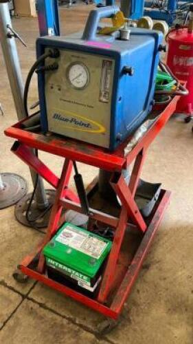 DESCRIPTION: EVAPORATIVE EMISSIONS TESTER WITH CART BRAND/MODEL: BLUE-POINT EELD100 QTY: 1