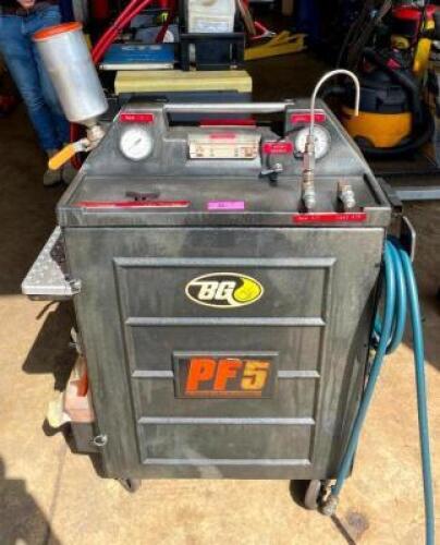 DESCRIPTION: POWER FLUSH AND FLUID EXCHANGE SYSTEM BRAND/MODEL: BG PF5 QTY: 1