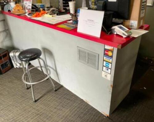 DESCRIPTION: RETAIL COUNTER SYSTEM INFORMATION: CONTENTS NOT INCLUDED. QTY: 1