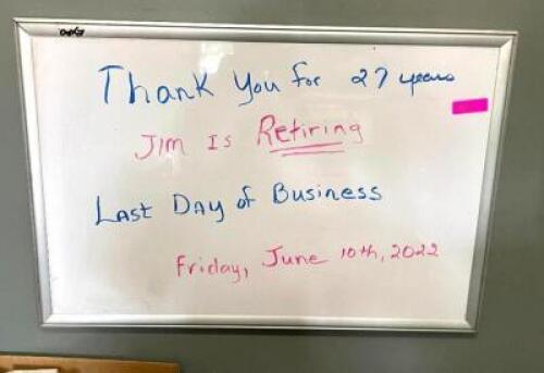 DESCRIPTION: 4 FT. DRY ERASE BOARD QTY: 1
