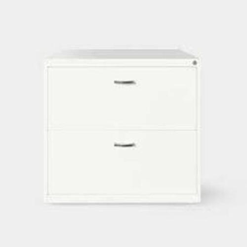 DESCRIPTION: (1) FILING CABINET, LATERAL FILE BRAND/MODEL: HON INFORMATION: GREY/WHITE RETAIL$: $613.90 EA SIZE: 30" X 17.5" X 27.5" QTY: 1