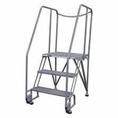 DESCRIPTION: (1) TILT AND ROLL LADDER BRAND/MODEL: COTTERMAN #21VD56 INFORMATION: GRAY RETAIL$: $583.08 EA SIZE: 80 IN OVERALL HEIGHT 450 LB LOAD CAP