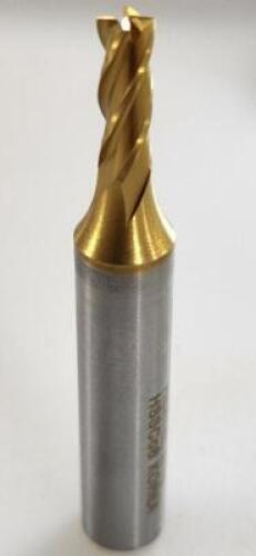 DESCRIPTION: (1) HSCo8 SQ END MILL BRAND/MODEL: HERTEL 4114851 RETAIL$: 26.26 SIZE: 3/16" 1/2" LOC 3/8" SD QTY: 1