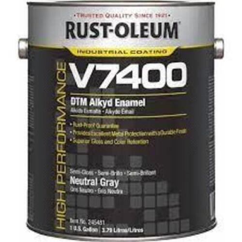 DESCRIPTION: (2) DTM ALKYD ENAMEL BRAND/MODEL: RUST-OLEUM V7400 INFORMATION: LIGHT GRAY PRIMER RETAIL$: $169.00 EA SIZE: 1 GALLON QTY: 2