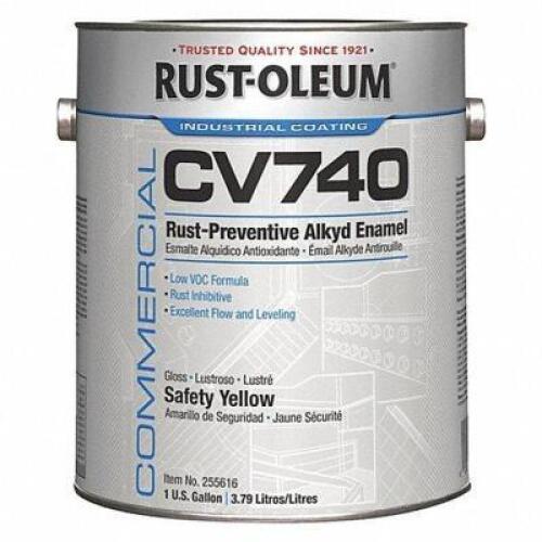 DESCRIPTION: (2) RUST PREVENTATIVE MAINTENANCE PAINT BRAND/MODEL: RUST-OLEUM C740 INFORMATION: SAFETY YELLOW RETAIL$: $125.90 EA SIZE: 1 GALLON QTY: 2