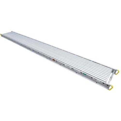 DESCRIPTION: (1) ALUMINUM SCAFFOLD STAGE BRAND/MODEL: WERNER/2720 INFORMATION: 500LB LOAD CAPACITY RETAIL$: $975.39 SIZE: 28"W X 20' L QTY: 1